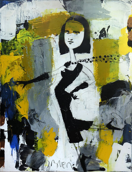 Jacques Blézot, ‘Mona Lisa in black dress’, 2020