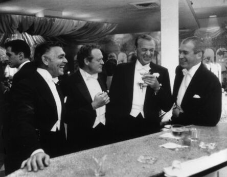 Slim Aarons, ‘Kings of Hollywood: Clark Gable, Van Heflin, Gary Cooper, and James Stewart at Romanoff’s in Beverly Hills, California’, 1957