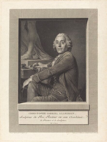 Ignaz Sebastian Klauber after Joseph Siffred Duplessis, ‘Christophe Gabriel Allegrain’, 1787