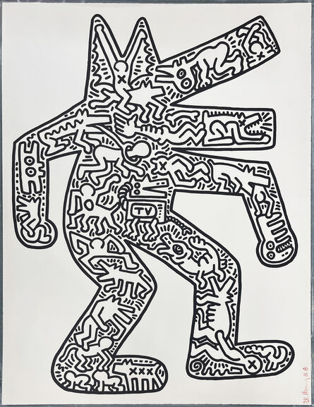 Keith Haring, ‘DOG (L. 48-49)’, 1986
