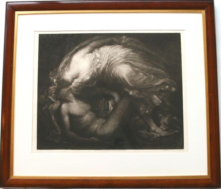 Sir Frank Short, ‘Diana and Endymion (after the painting by George Frederic Watts, R.A., H.R.C.A. 1817 - 1904).’, 1891