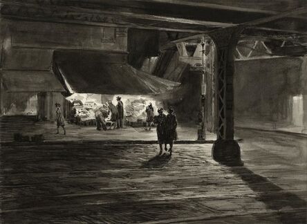 Martin Lewis, ‘Yorkville Night (Study)’, 1947
