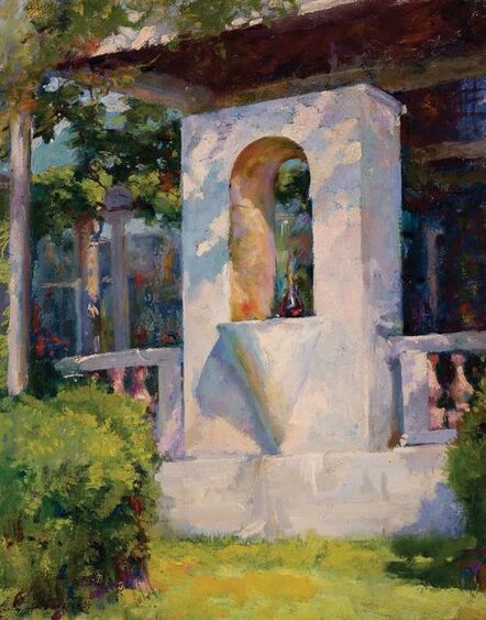 Luigi Lucioni, ‘Crystal Fountain and Loggia at Laurelton Hall’, 1925