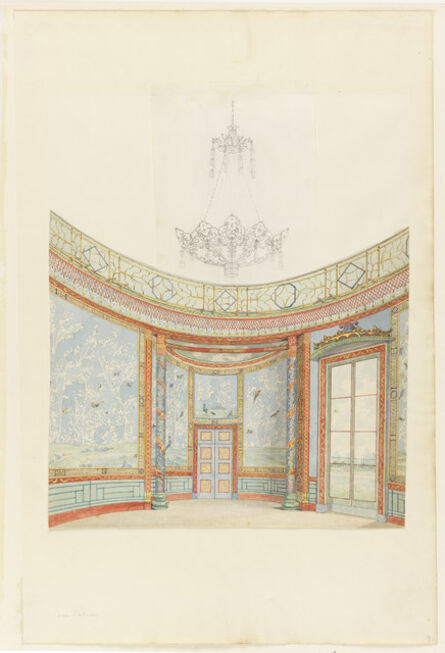 Frederick Crace, ‘Design for the Decoration of the Saloon, Royal Pavillion, Brighton’, ca. 1815