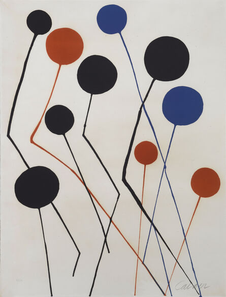 Alexander Calder, ‘Balloons in Blue and Red’, 1973