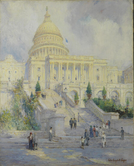 Colin Campbell Cooper, ‘West Front of the Capitol Steps, Washington D.C.’, 1902