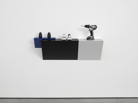 Haim Steinbach, ‘Untitled (2 kongs, sneakers, drill)’, 2015