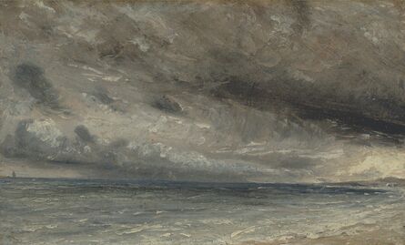 John Constable, ‘Stormy Sea, Brighton’, ca. 1828