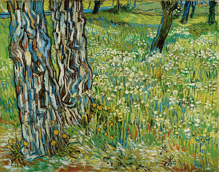 Vincent van Gogh, ‘Tree trunks in the grass’, late April 1890