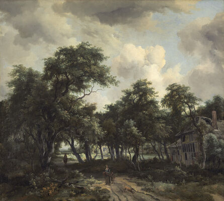 Meindert Hobbema, ‘Hut among Trees’, ca. 1664