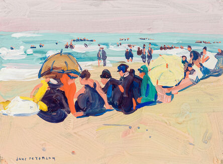 Jane Peterson, ‘Beach Scene ’, ca. 1915
