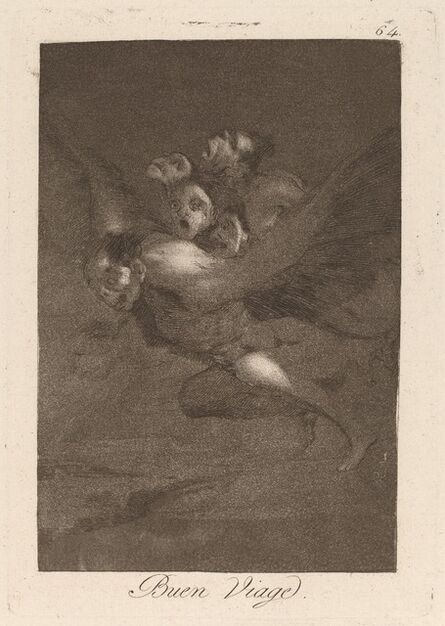 Francisco de Goya, ‘Los caprichos: Buen Viage’, published 1799