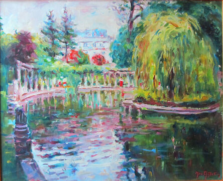 Max-Agostini, ‘29) "The Pond in Park Monceau"/"Le Bassin au Parc Monceau"—Пруд в парке Монсо/蒙梭公园的池塘’, 1984