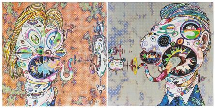 Takashi Murakami, ‘Homage to Francis Bacon: Head of Isabel Hawthorne and Head of George Dyer (a pair)’