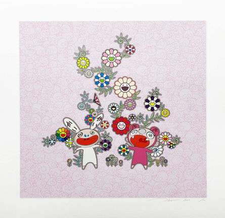 Takashi Murakami, ‘Snow, Moon, and Flower: Flowers with Kaikai and Kiki’, 2022