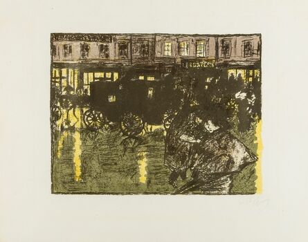 Pierre Bonnard, ‘Rue le soir sous la pluie, from Quelques Aspects de la Vie de Paris (Bouvet 68)’, 1899