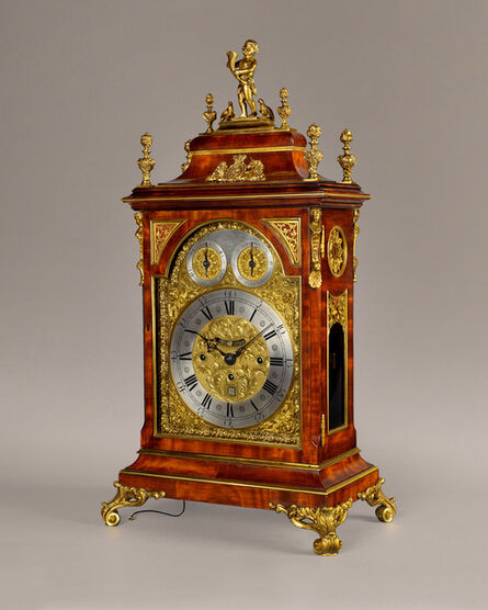 Henry Jenkins, ‘An important palace quality George III period mahogany table clock, the 8-day brass dial movement chiming the hours and quarters on 12 bells. ’, ca. 1780