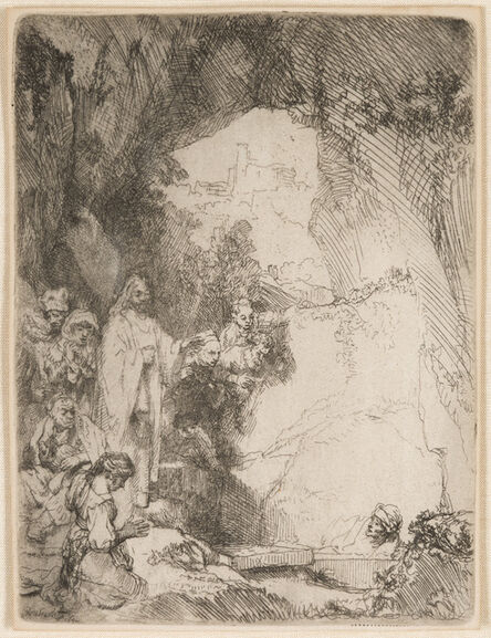 Rembrandt van Rijn, ‘The Raising of Lazarus. Small Plate’, 1642