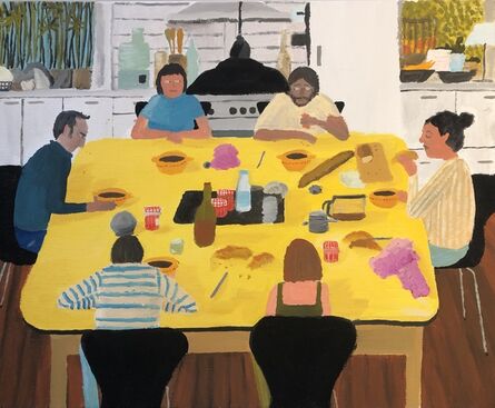 Jean Jullien, ‘Petit déjeuner autour de la table d'Aprère’, 2018