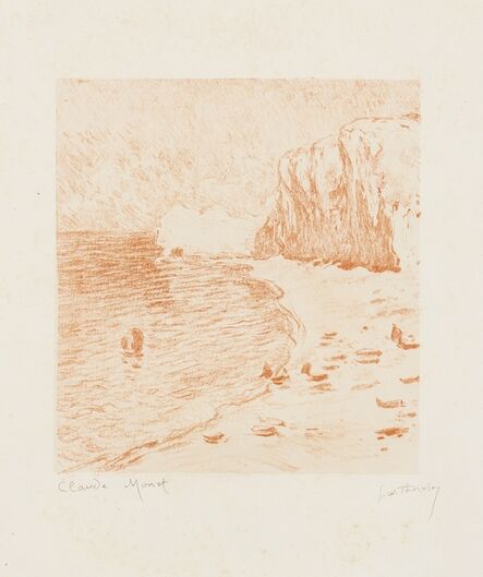 Claude Monet, ‘La Plage et la Falaise d'Amont’, 1890