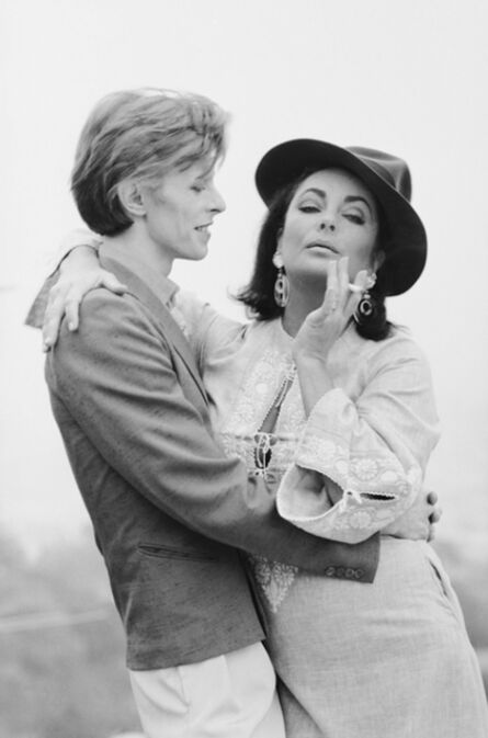 Terry O'Neill, ‘David Bowie and Elizabeth Taylor, Beverly Hills, 1975’, 1975