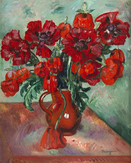 Henri Manguin, ‘Grand vase de pavots’, 1915
