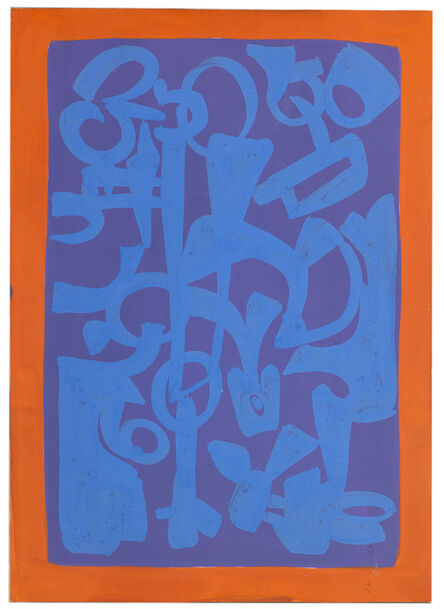 Carla Accardi, ‘Azzurro viola arancio’, 1962