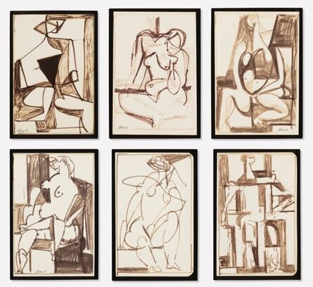 Michael Loew, ‘Six Nudes’, 1951