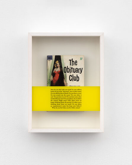 Sophie Calle, ‘Série Noire (The Obituary Club)’, 2020