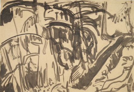 Ernst Ludwig Kirchner, ‘Waldesinneres (Inside the Forest)’, 1918