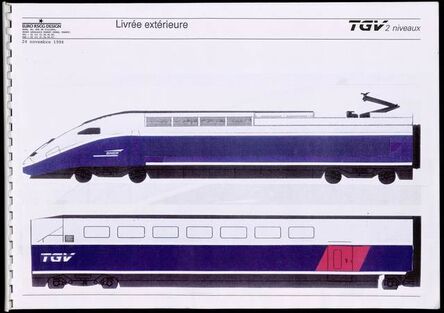 Roger Tallon, ‘TGV Duplex external livery’, 1994