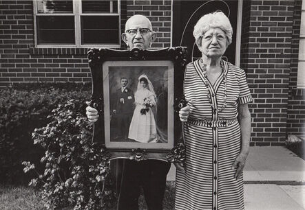 Ed Sievers, ‘Untitled (old couple with wedding portrait)’, c. 1970's
