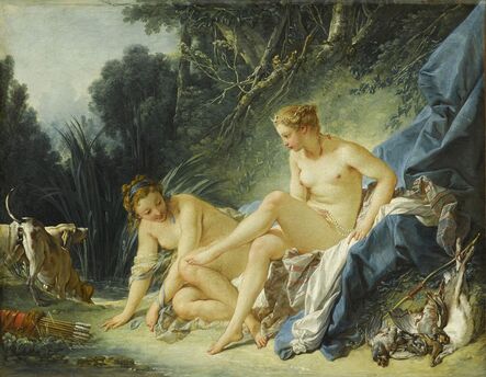 François Boucher, ‘Diana Leaving Her Bath’, 1742