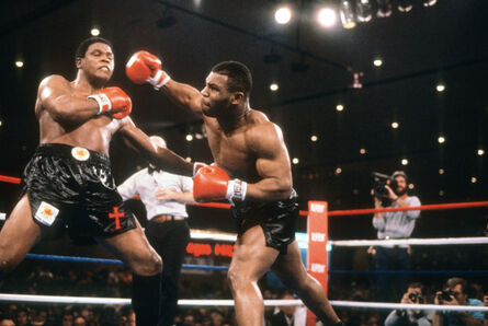 Lori Grinker, ‘Untitled (Trevor Berbick Fight) [Mike Tyson – Trevor Berbick fight, WBC World Championship, Las Vegas Hilton, November 22, 1986]’, 1986