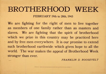 Unknown, ‘Brotherhood Week’, 1943
