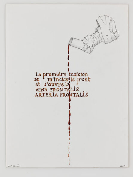 Jan Fabre, ‘La première incision...’, 2005