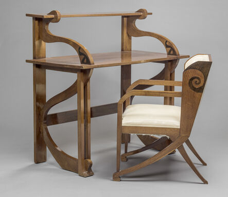Federico Tesio, ‘Bureau et fauteuil (Desk and chair)’, 1898