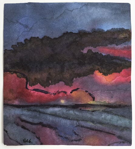 Emil Nolde, ‘Abendhimmel am Meer’, 1940