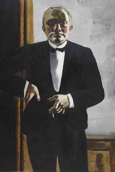 Max Beckmann, ‘Self-Portrait in Tuxedo (Selbstbildnis im Smoking)’, 1927