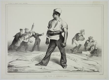 Honoré Daumier, ‘Ne vous y frottez pas !! [Do not get on the wrong side of them!!]’, 1834