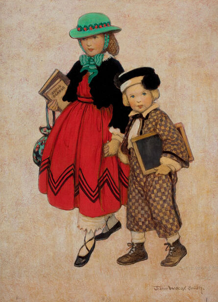 Jessie Willcox Smith, ‘Two Little Girls, Good Housekeeping Cover’, 1924