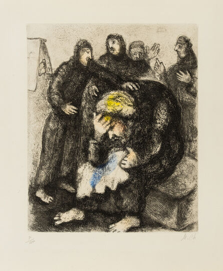 Marc Chagall, ‘Jacob Weeping for Joseph (see Cramer 30)’, 1958
