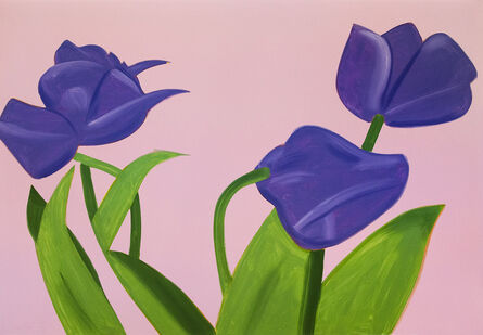 Alex Katz, ‘Purple Tulips 1, from The Flowers Portfolio’, 2021