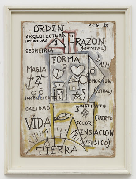 Joaquín Torres-García, ‘Composicion cosmica con hombre abstracto’, 1933