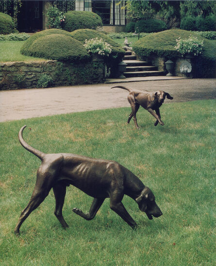 J. Clayton Bright, ‘Couple of Foxhounds’, 1990