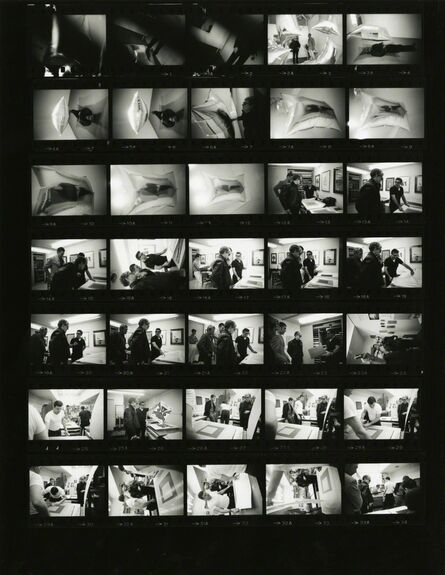 Steve Schapiro, ‘Andy Warhol, Castelli Gallery, New York (Contact Sheet)’, 1965