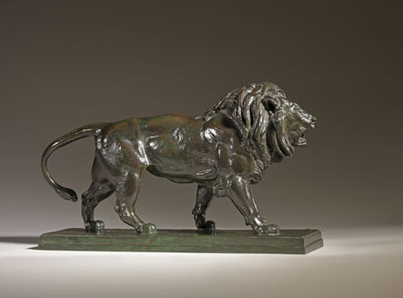 Antoine-Louis Barye, ‘Walking Lion’, 1870