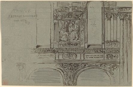 John La Farge, ‘Trinity Church, Boston (nave) - Mural Study’, 1876