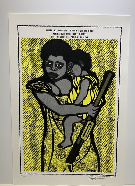 Emory Douglas, ‘They Should Be Paying My Rent’, 2008