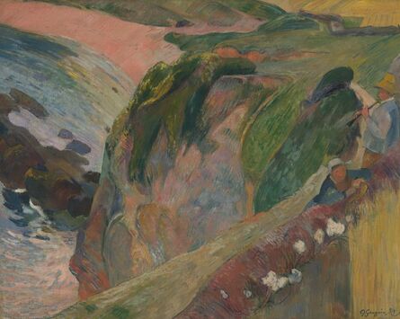 Paul Gauguin, ‘The Flageolet Player on the Cliff’, 1889